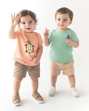 nauti nati Pack of 2 Printed Round-Neck T-Shirts-picture-18