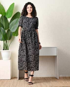 ichaa Women Printed Fit & Flare Dress-picture-37