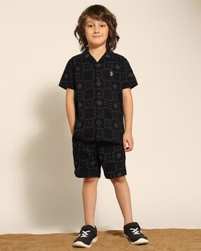 u.s. polo assn. Boys Regular Fit Shirt with Spread Collar-picture-30