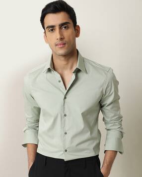 rare rabbit Men Slim Fit Shirt with Patch Pocket-picture-47