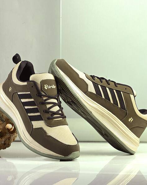 BIRDE Men Round-Toe Lace-Up Walking Shoes