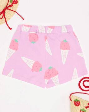 pantaloons junior Girls Graphic Print Regular Fit City Shorts-picture-49