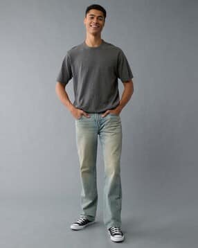 american eagle Men Bootcut Jeans with 5-Pocket Styling-picture-21