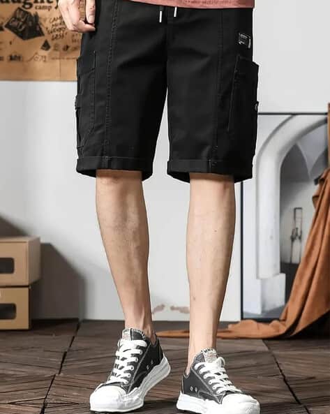 Men Flat-Front Cargo Shorts