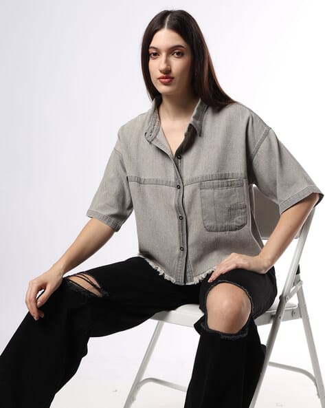 Buy Grey Shirts for Women by Buda Jeans Co Online