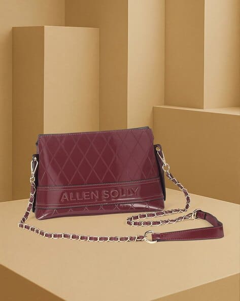 ALLEN SOLLY Women Sling Bag with Chain Strap
