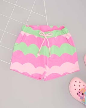 pantaloons junior Girls Abstract Print Regular Fit City Shorts-picture-17