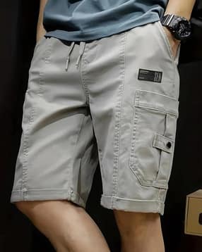 Men Flat-Front Cargo Shorts