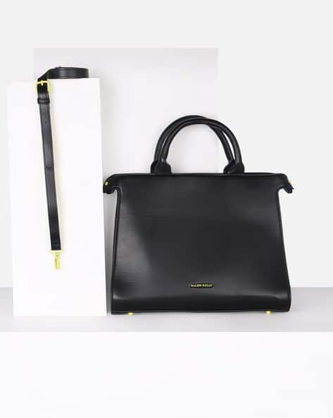 ALLEN SOLLY Women Satchel Bag with Detachable Strap