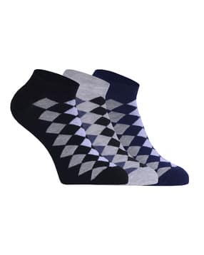spancia Women Pack of 3 Ankle-Length Knitted Socks-picture-18
