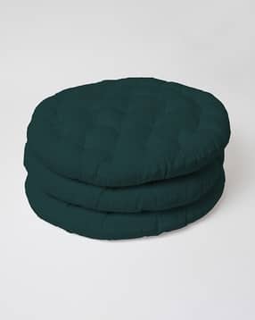 skanda fab Set of 3 Quilted Round Floor Cushions-picture-14