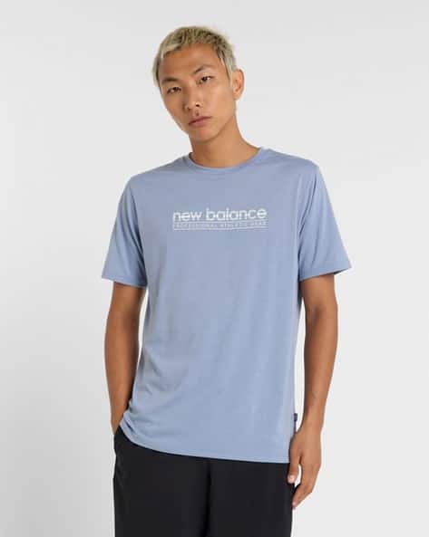 NEW BALANCE Heathertech Regular Fit Crew-Neck T-Shirt