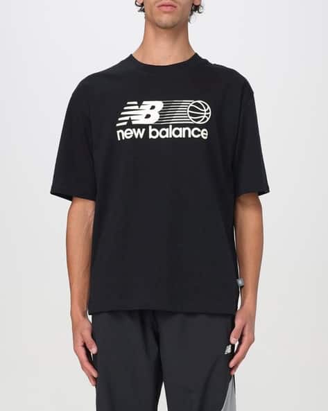 NEW BALANCE Graphic Print Loose Fit Round-Neck T-Shirt