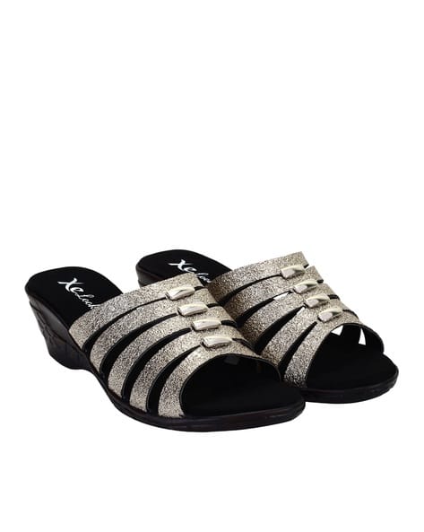 XE LOOKS Women Open-Toe Regular Fit Heeled Sandals