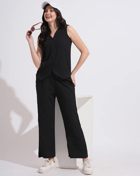 Women Sleeveless 2-Piece Sets