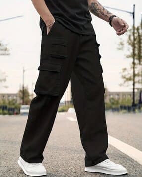 buda jeans co Men Relaxed Fit Cargo Pants with Insert Pockets-picture-23