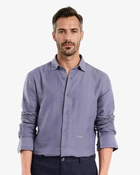 rare rabbit Men Spread Collar Shirt with Full Sleeves -picture-24