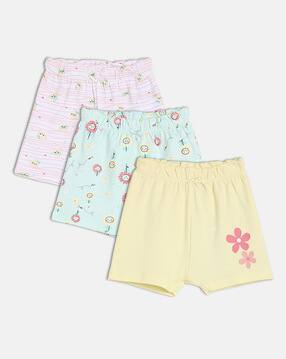 mini klub Set Of 3 Girls Floral Print Shorts-picture-13