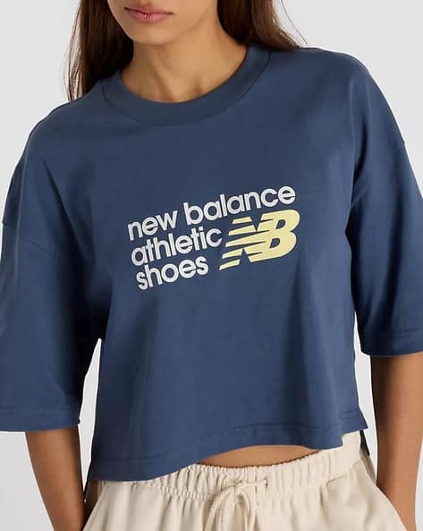 NEW BALANCE Athletics Premium Logo Relaxed Fit Crew-Neck T-Shirt