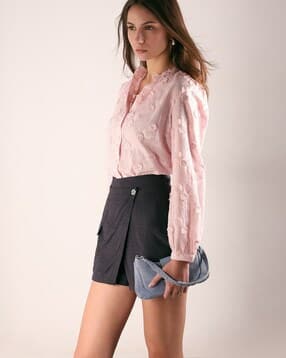 vero moda Women Embroidered Regular Fit Shirt-picture-14
