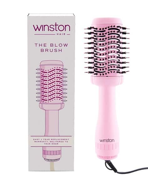 Blow Drying Brush with Adjustable Temperature Setting 1200W Pink
