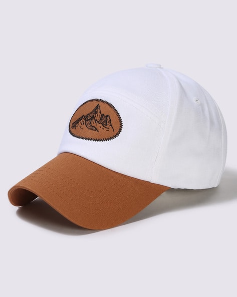 Men Colourblock Cotton Baseball Cap