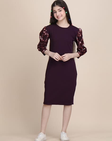 Buy Purple Dresses & Frocks for Girls by Royal Taylor Online | Ajio.com