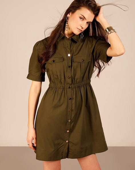 Vero Moda Women Cotton Shirt Dress