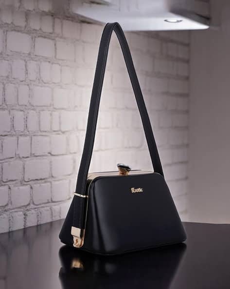 EXOTIC Women Applique Sling Bag with Stitch Detail