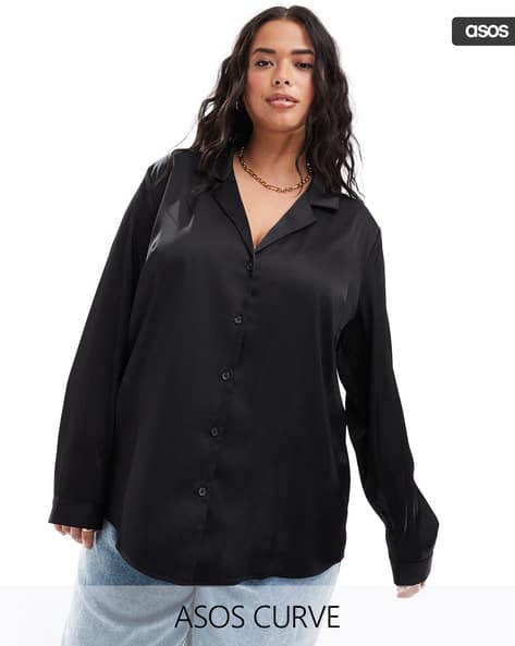 Sleeve Shirt Long Black Blouse Buy Black Full Sleeves Ruffle Top