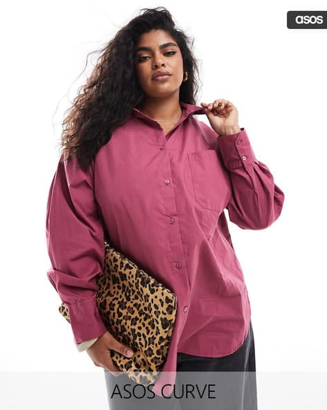 Buy Burgundy Shirts for Women by ASOS DESIGN Online