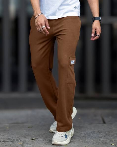 MANIAC Men Mid Rise Flexi Waist Track Pants