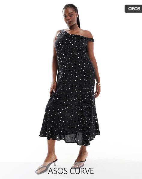 princess polly baby blue dress ASOS | Dresses | Asos Black Polka Dot Dress main image 0