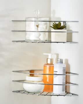 home centre Set of 2 Metal Corner Shower Caddy-picture-12