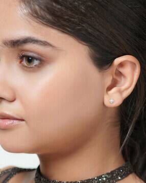 bhima jewels Women Sterling Silver Ivory Dream Stud Earrings-picture-40