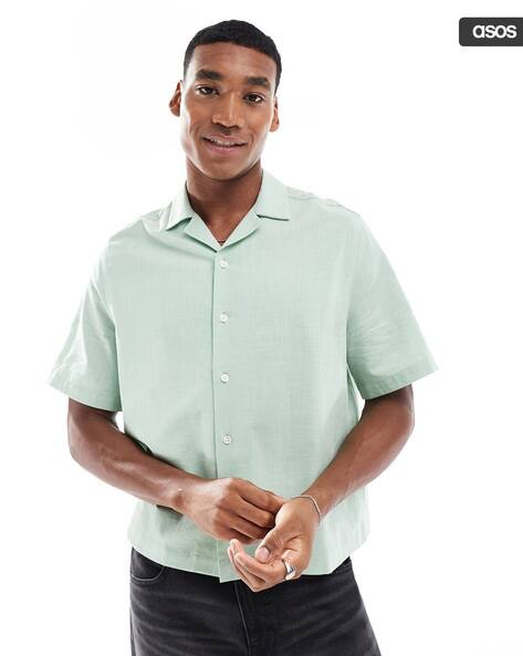 ASOS DESIGN Relaxed Boxy Fit Cotton Slub Shirt