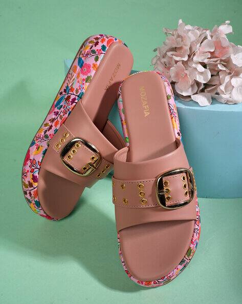 MOZAFIA Women Open-Toe Heeled Sandals