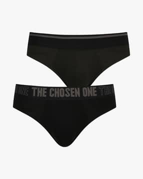 yousta Men Pack of 2 Typographic Print Briefs-picture-27