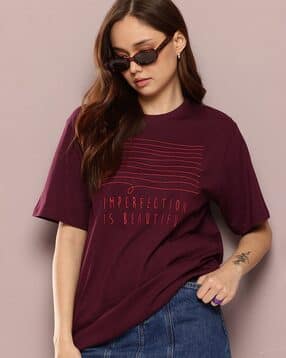 dillinger Women Oversized Fit Crew- Neck T-Shirt-picture-36