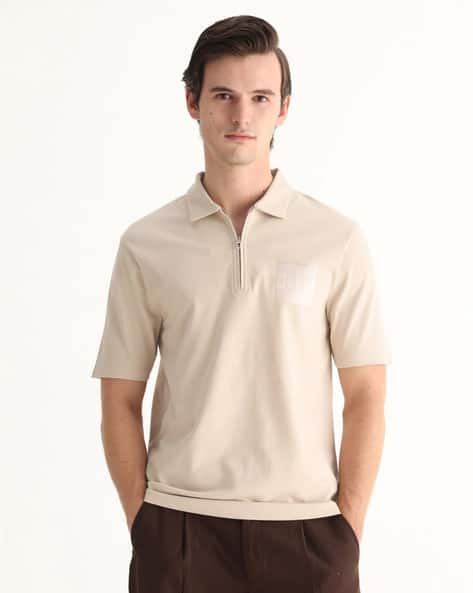 Rare Rabbit Men Graphic Regular Fit Polo T-shirt