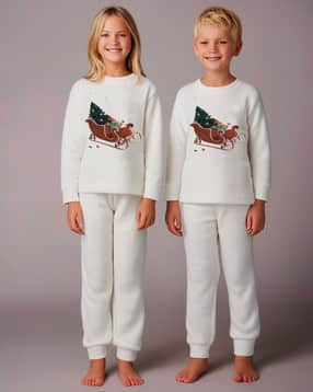 cherry crumble by nitt hyman Unisex Printed Lounge Pants & Top Set-picture-13