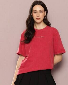 dillinger Women Oversized Fit Crew- Neck T-Shirt-picture-35