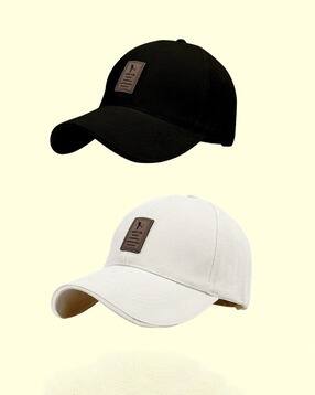 alamos Men Set of 2 Typographic Print Baseball Caps-picture-14