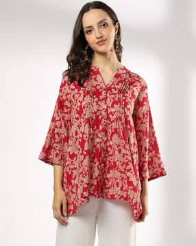 siyahi Women Floral Print Relaxed Fit Top-picture-42