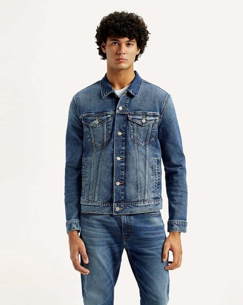 Denim Ajio Jackets Buy Blue Jackets Coats For Men By LEVI'S Online