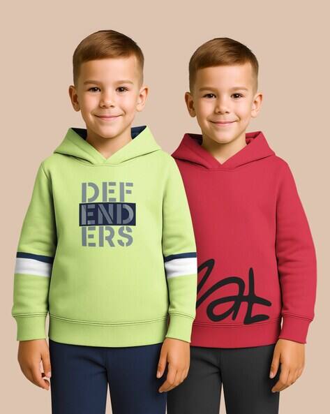 Hellcat Boys Pack Of 2 Graphic Printed Regular Fit Hoodie Sweatshirts