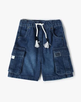 playday Boys Regular Fit Denim Cargo Shorts-picture-36