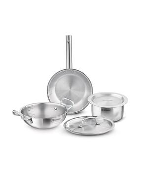 tripro triply stainless steel 5 pcs cookware set