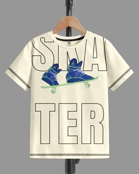 codez Boys Graphic Print Regular Fit Round-Neck T-Shirt-picture-16