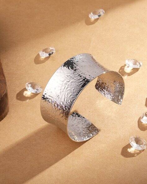 Cierra Women Silver-Plated Wide Cuff Bracelet